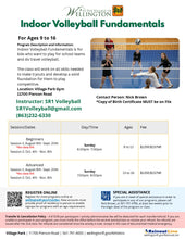 Load image into Gallery viewer, Sunday Indoor Volleyball Fundamentals
