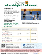 Load image into Gallery viewer, Sunday Indoor Volleyball Fundamentals