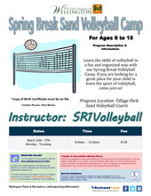 Load image into Gallery viewer, Spring Break Camp - SR1 Volleyball