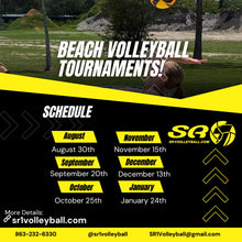 Load image into Gallery viewer, Sand Volleyball Tournaments - SR1 Volleyball