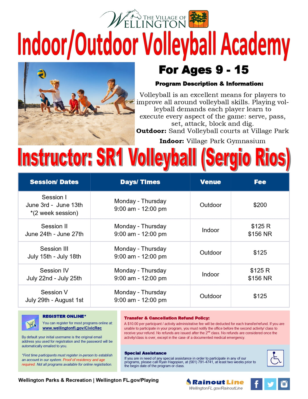 Summer Camps 2024 - SR1 Volleyball