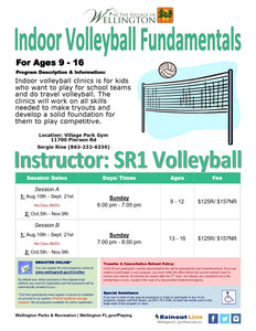 Sunday Indoor Volleyball Fundamentals - SR1 Volleyball