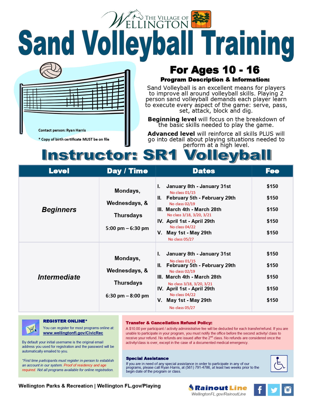 Group Lessons - SR1 Volleyball